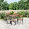 Modern Dining Table & Chairs Set 4 Seater Metal Frame Home Kitchen Furniture Set
