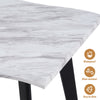 Morden White Dining Table Dining Room Kitchen Garden Table Metal Straight Legs