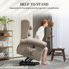 Power Lift Recliner Chair for Elderly, Velvet Electric Riser & Recliner Armchair