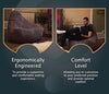 Highback Bean Bag Chair - Corduroy Fabric for Indoor Living Room