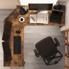 L-Shaped Computer Desk Large Corner Desk Office Workstation Study Writing Table