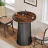 Round Dining Table for 2, 23-Inch Modern Small Circle Kitchen Dinner Table