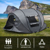 3-4 Man Waterproof Pop up Camping Tent Hiking Outdoor Tent 2 window 2 door floor