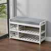 Shoe Storage Bench Seat Shoes Cabinet Rack Hallway Organiser Cupboard Entrance