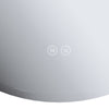 Round Illuminated LED Bathroom Mirror with Demister Sensor 3 Color Lights 600mm