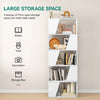 Bookcase 5-Tier Tall Bookshelf Shelving Unit Book Storage Rack for Living Room