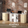 120cm Computer Desk Writing PC Table Workstation Laptop w/ 3 Shelf & Drawers