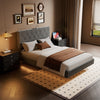 Floating LUXURY UPHOLSTERED BED FRAME 4FT6 Double Size With Padded Headboard