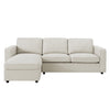 Dusk Soho Natural Linen Look Left Hand Storage Chaise Sofa RRP £859