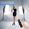 Softbox Photography Lighting FGen 85W LED Soft Box with Remote Control Dimmab...