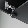 Modern Display Cabinet High Gloss RGB LED Black Cupboard Tall Storage Sideboard