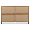 Modern Sideboard Cabinet 6 Drawers Chest of Drawers for Home Storage Dark Oak