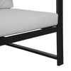 Metal Garden Furniture Set Corner Sofa Glass Table Patio 5 Seater Armchairs Sofa
