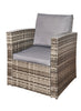 Outdoor 4-Piece Rattan Garden Sofa Chair Table Furniture Set Patio Conservatory