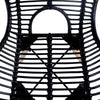 Dining Chairs 6 pcs Black Natural Rattan