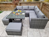 Signature Weave Georgia Grey Outdoor Garden Corner Dining Sofa Set RRP £1282