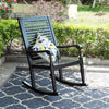 Outdoor Rocking Chairs Set of 2 Wooden Patio Adirondack Chair for Balcony Garden