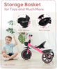 Toddler Tricycle - Girls Boys Age 2-5, Kids Ride On Toy Bike Indoor Outdoor Pink