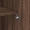 Storage Cabinet Brown Oak 70x42.5x225 Engineered Wood F5M0