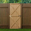 Arch Wooden Garden Gate Outdoor Pedestrian Timber Fencing Entrance Security Door