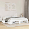Bed Frame White 200x200 Engineered Wood A7M0