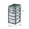 Rolling Cosmetic Case Makeup Trolley Brush Storage 3/4/5/6 Drawers Organiser Box