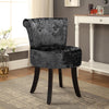 Upholstery Dressing Table Chair Vanity Stool Bedroom Makeup Soft Seat Wood Legs