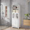 Bathroom 64'' Tall Cabinet Storage Cupboard Tallboy Free Standing Wood Furniture