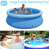 8ft Large Family Swimming Pool Garden Outdoor Summer Inflatable Kids Pools UK