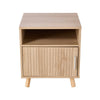 1 Door Compact Wooden Bedroom Bedside Cabinet Nightstand Side Table Storage Unit