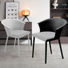Set of 4 Pieces Upholstered Plastic Dining Chairs Kitchen Office Armchair Seat