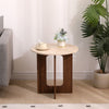 Mid Century 50cm Round Coffee Table Side Table for Living Room&Apartment Wooden