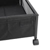 2X Underbed Storage Box on Wheels Lid Under Bed Sofa Portable Dustproof Organize