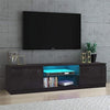 LED TV Stand Cabinet Unit Modern TV Console Desk with Storage and Shelf