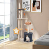 Plush Cat Activity Center Cat Tree Large Cat Climbing Stand Condo Furniture