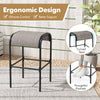 Outdoor Backless Bar Chairs Metal Bar Height Bistro Stools Patio Bar Stools Set
