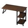 Mobile Sofa Bed Side Table 3 Tier Storage Shelf Folding Overbed Tray Laptop Desk