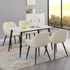 Noble Set of 2 Dining Chairs Velvet Armchairs Upholstered Soft Seat Back Metal