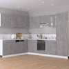Hanging Corner Cabinet Concrete Grey 57x57x60 cm Engineered Wood Side Table High Gloss White 50x30x50 cm Engineered Wood