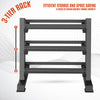 Dumbbell Rack Storage Stand Hex Weight Heavy Duty 3 Tier Wide Home Gym Fitness