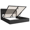 OTTOMAN LIFT UP UPHOLSTERED BED FRAME STORAGE HEADBOARD DOUBLE & KING 4FT6 5FT