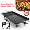 Electric Teppanyaki Table Grill Griddle BBQ Hot Plate Non-Stick Barbecue Cooking