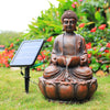 Garden Solar/Electric Water Feature LED Fountain Out/Indoor Resin Ornament Light