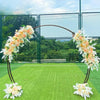 Wedding Romantic Arch Frame Moongate Garden Circle Backdrop Flower Display Decor
