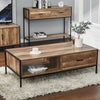 Oak Grey Wooden Coffee Table TV Unit Stand Bedside Table Hallway Console Table