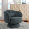 Swivel Cuddle Chair Velvet Fabric Rotating Single Sofa Accent Lounge Armchair UK