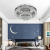 2 Tier Round LED Crystal Ceiling Light Luxury Chandelier for Living Room Bedroom