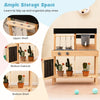 Kids Mud Kitchen Playset Wooden Pretend Play Kitchen Toy Set