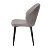 Pair of Modern Faux Leather Dining Chair Restaurant Dining Room Grey Chair New
