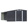 Galvanised Steel Garden Shed Outdoor Yard Tools Firewood Log Storage Organiser